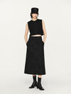 INTO THE EAST 25 Autumn/Winter Dark Jacquard Tassel Lace-Up Jacket/Vest/Shorts ITE-E1DGAW026BL20VE-HEI Vest (E1DGAW027BL20JK)